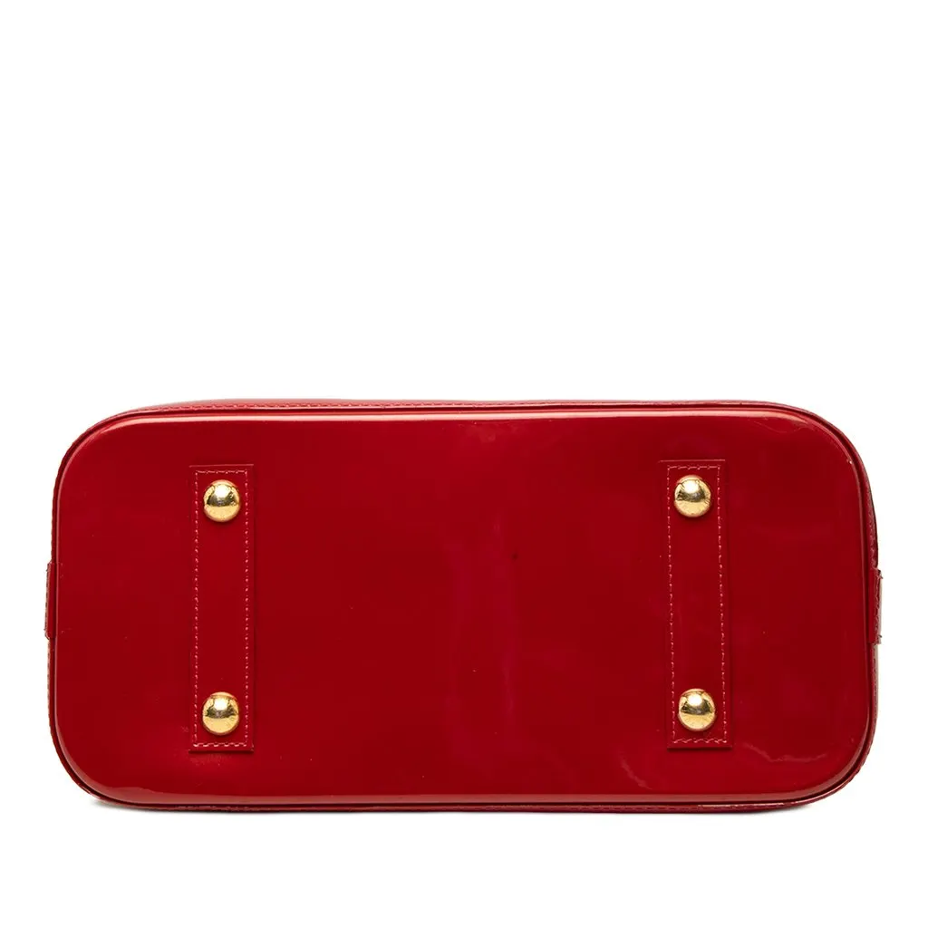 Louis Vuitton Monogram Vernis Alma PM Red Leather Very good - Inside View