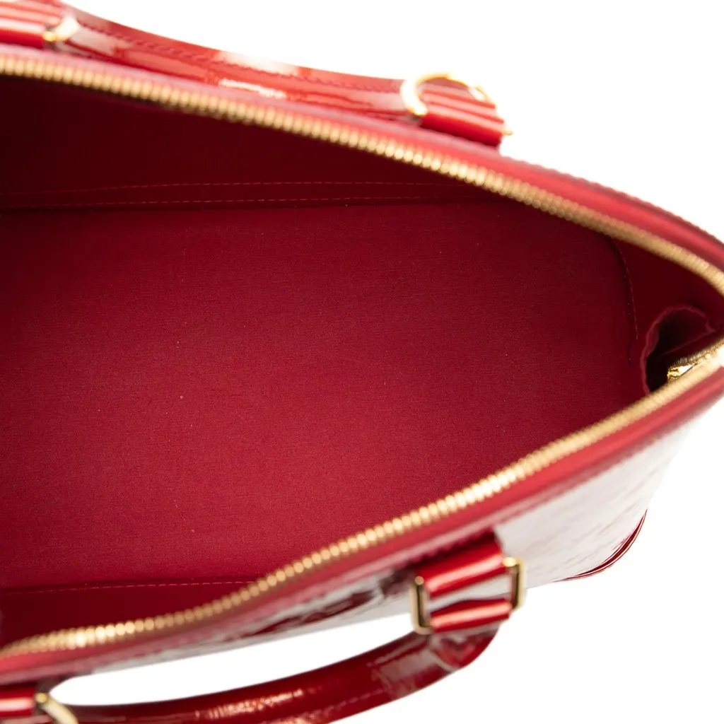 Louis Vuitton Monogram Vernis Alma PM Red Leather Very good - Model View