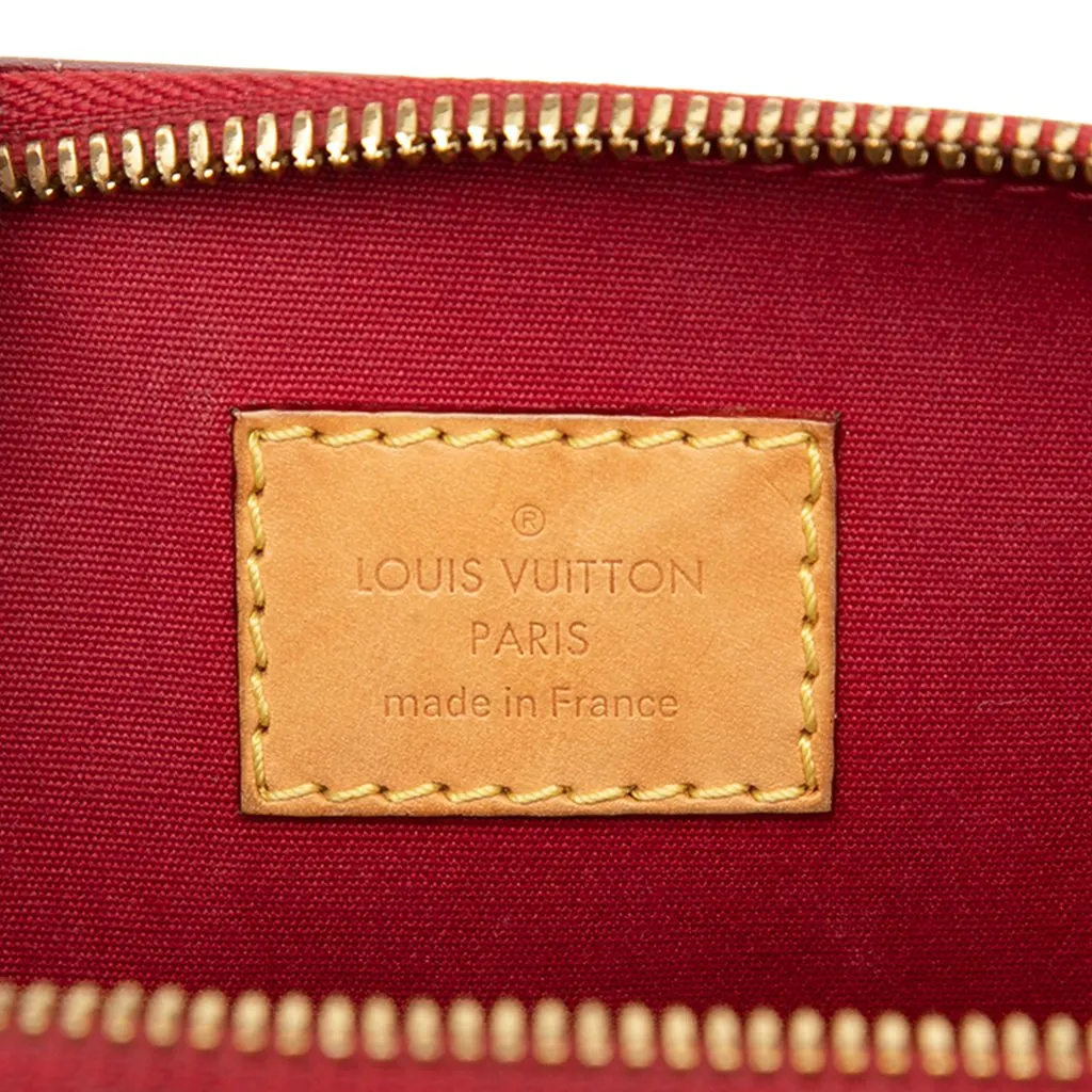 Louis Vuitton Monogram Vernis Alma PM Red Leather Very good - Box View
