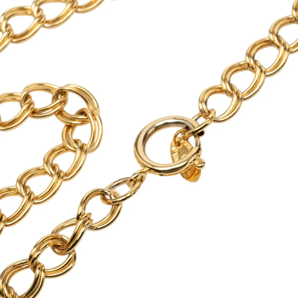 Chanel Gold Plated Chain Necklace Gold Metal Very good - Inside View