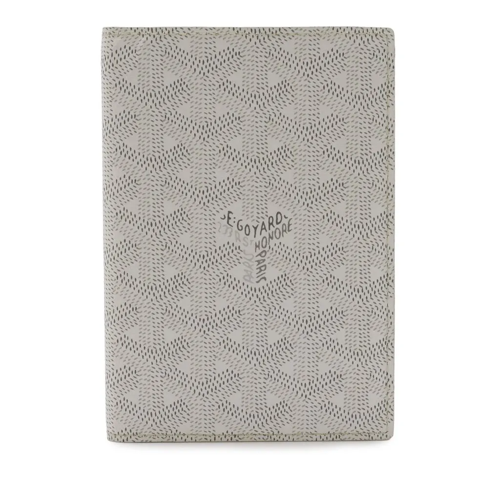 Goyard Goyardine Grenelle Passport Cover White Very good - Front View