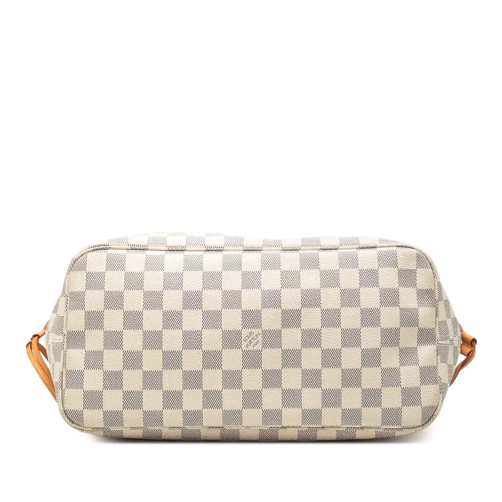 Louis Vuitton Damier Azur Neverfull MM White Very good - Inside View