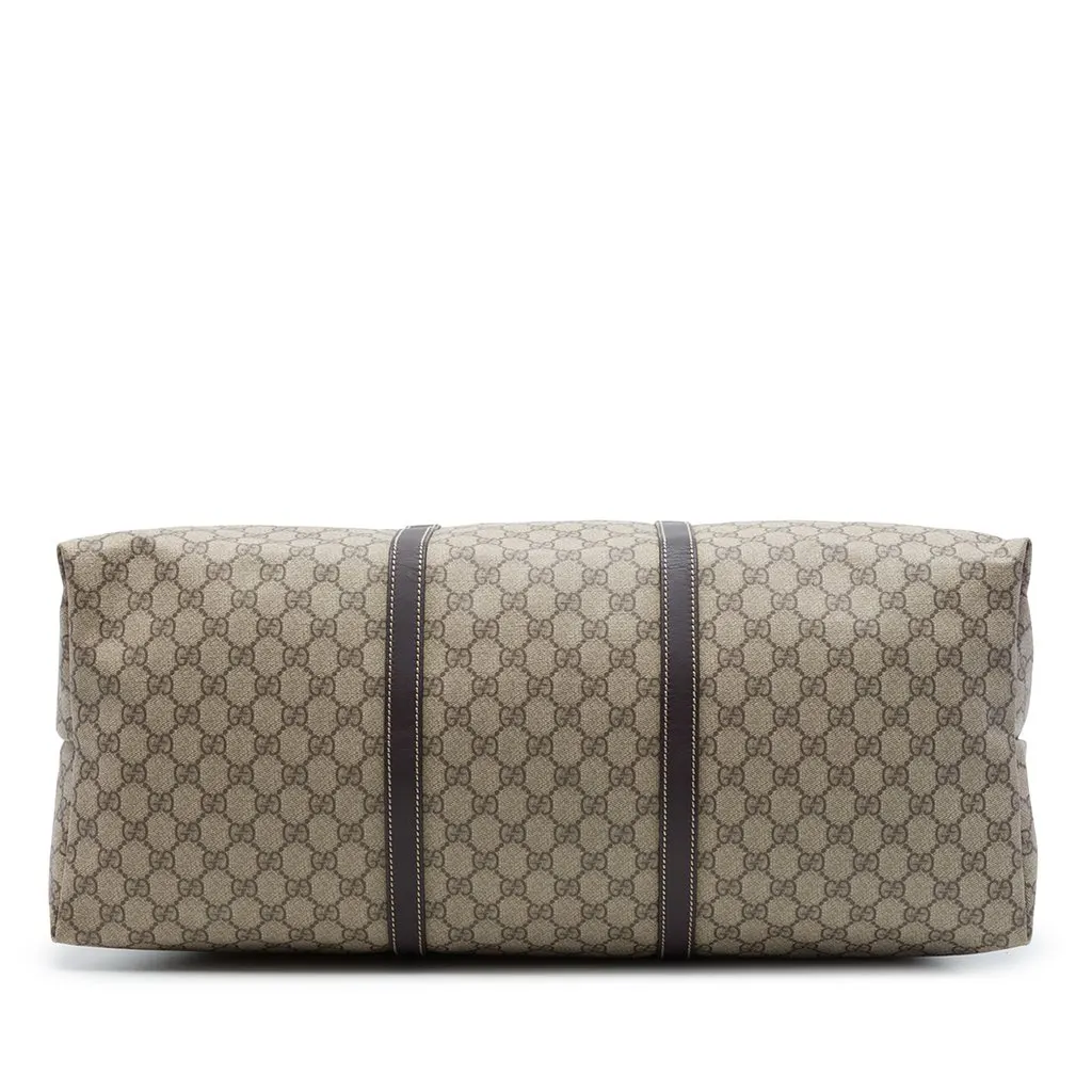 Gucci XL GG Supreme Joy Travel Bag Beige Leather Very good - Inside View