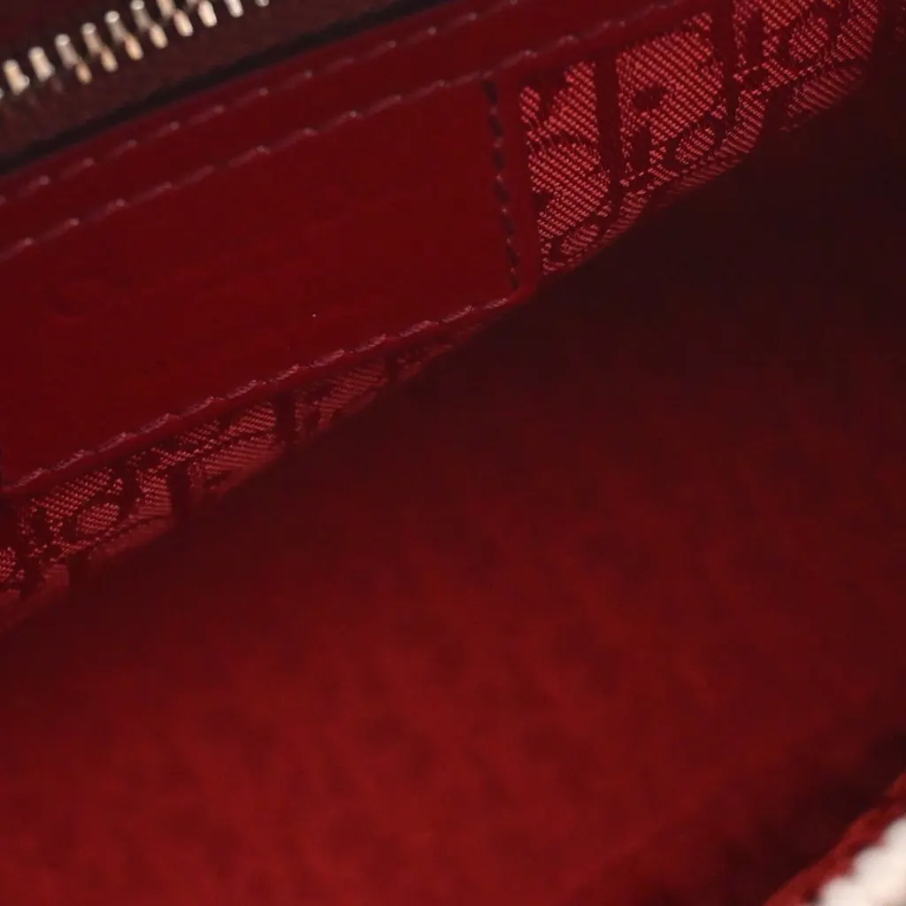 Dior Medium Patent Cannage Lady Dior Red Leather Very good - Model View