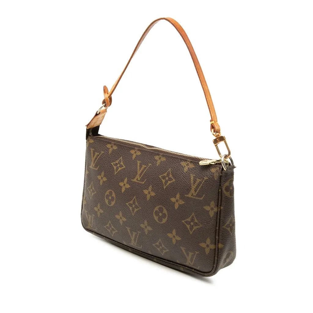 Louis Vuitton Monogram Pochette Accessoires Brown Very good - Back View