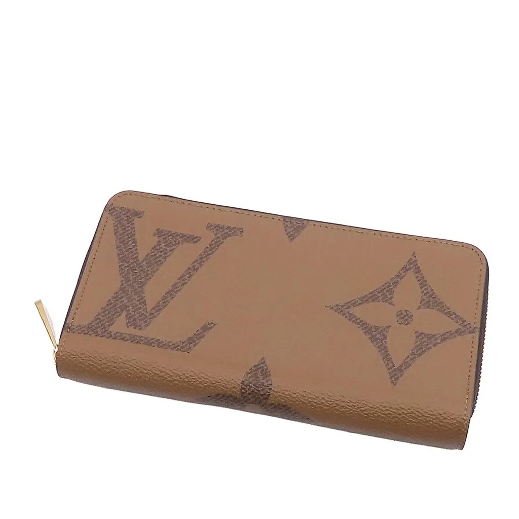 Louis Vuitton Monogram Giant Reverse Zippy Long Wallet Brown Very good - Front View