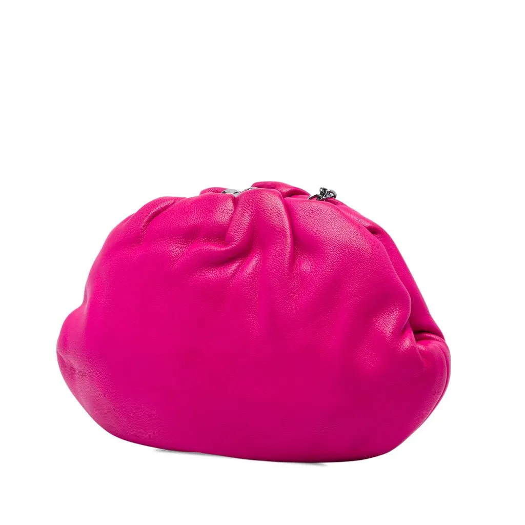 LOEWE Sheepskin Chain Crossbody Pink Leather Very good - Back View