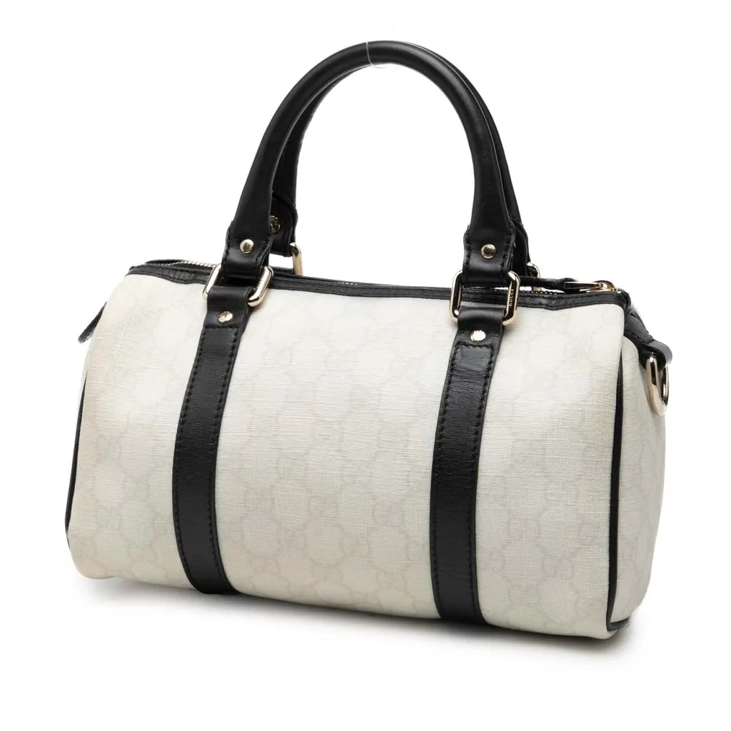 Gucci Small GG Supreme Joy Boston Bag White Very good - Back View