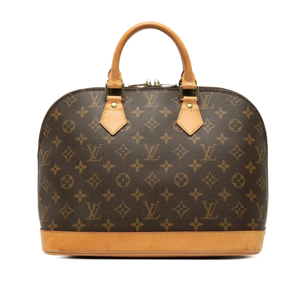 Louis Vuitton Monogram Alma PM Brown Canvas Good - Front View