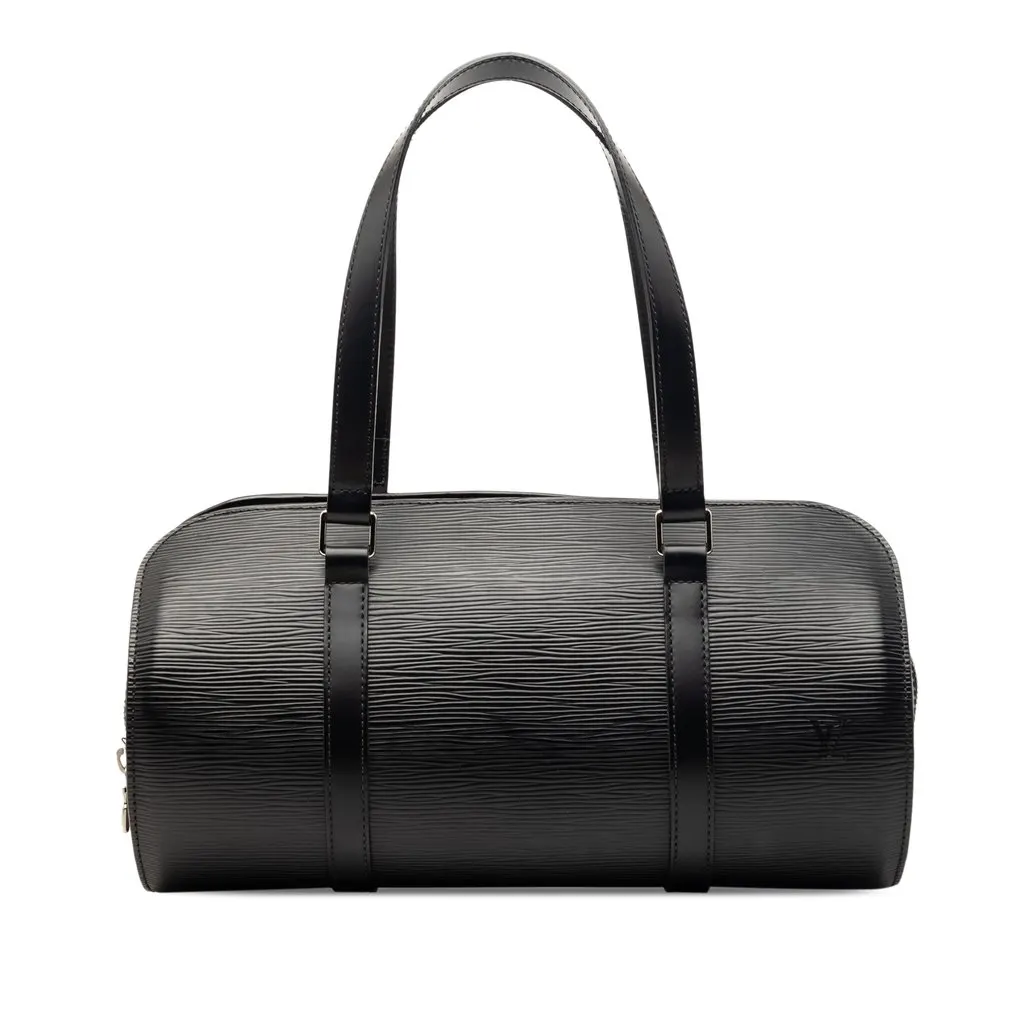 Louis Vuitton Epi Soufflot Black Leather Very good - Front View