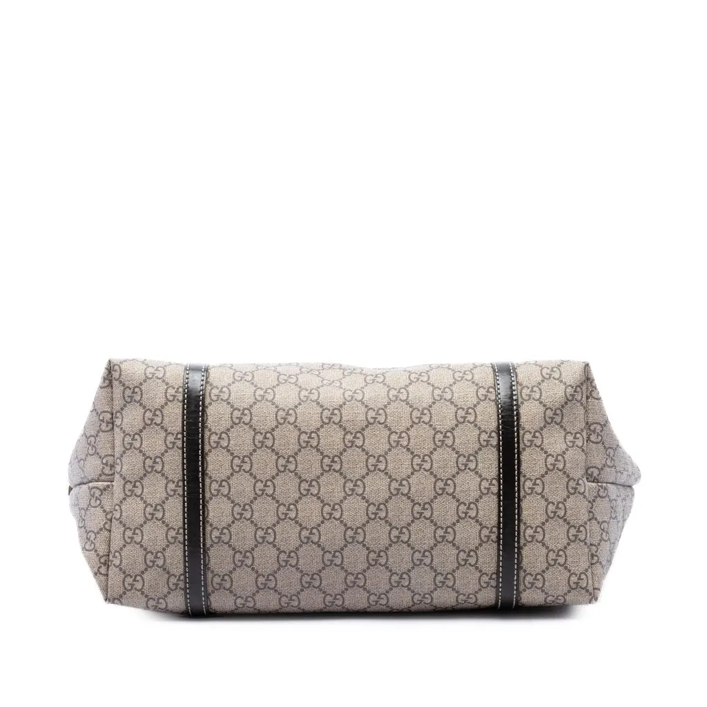 Gucci Medium GG Supreme Tattoo Heart Joy Tote Beige Canvas Very good - Inside View