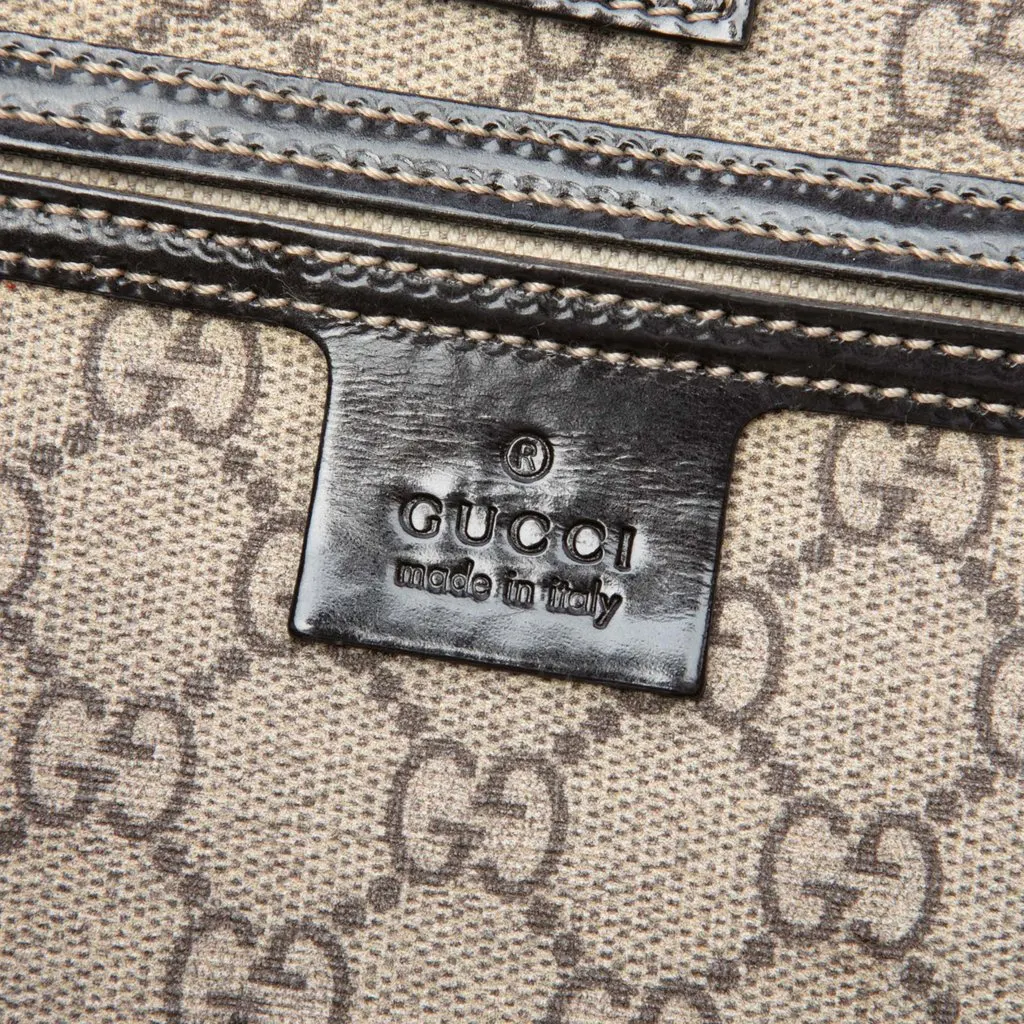 Gucci Medium GG Supreme Tattoo Heart Joy Tote Beige Canvas Very good - Box View