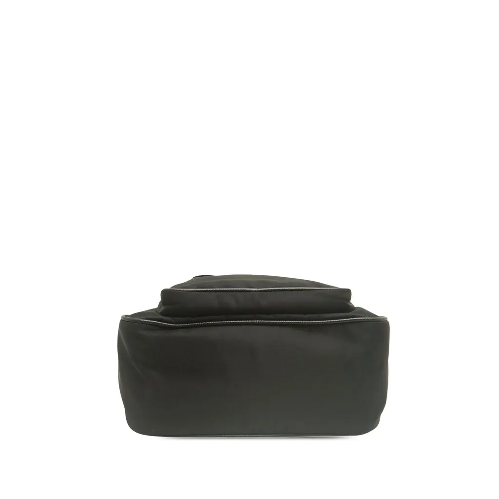 Prada Saffiano Trimmed Tessuto Satchel Black Very good - Back View