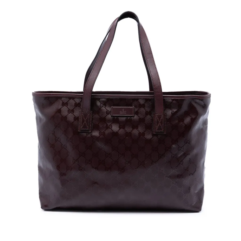 Gucci Medium GG Imprime Tote Red Very good - Front View