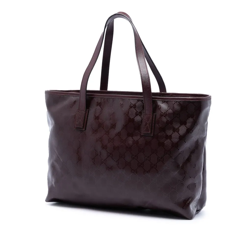 Gucci Medium GG Imprime Tote Red Very good - Back View