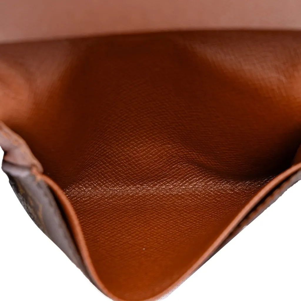 Louis Vuitton Monogram Envelope Business Card Holder Brown Canvas Very good - Model View
