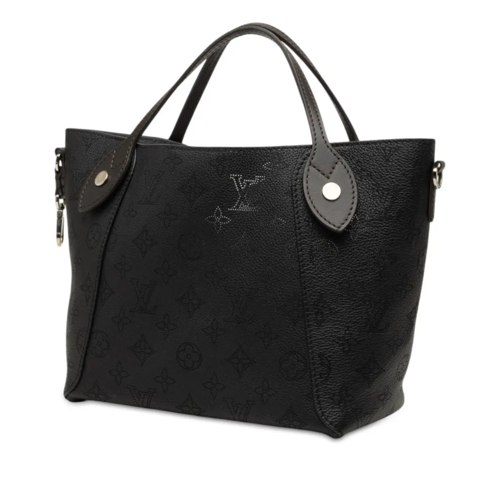 Louis Vuitton Monogram Mahina Hina PM Black Leather Very good - Back View