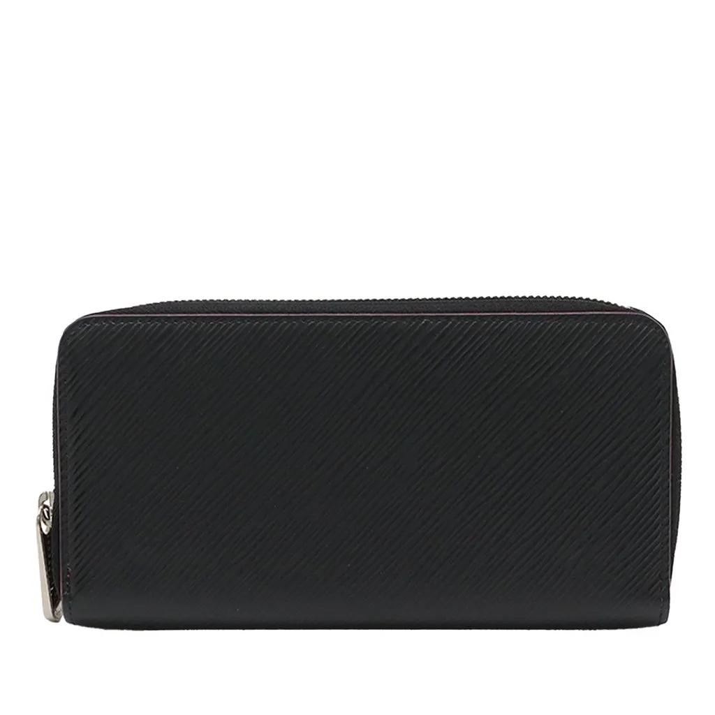 Louis Vuitton Epi Zippy Long Wallet Black Leather Very good - Front View