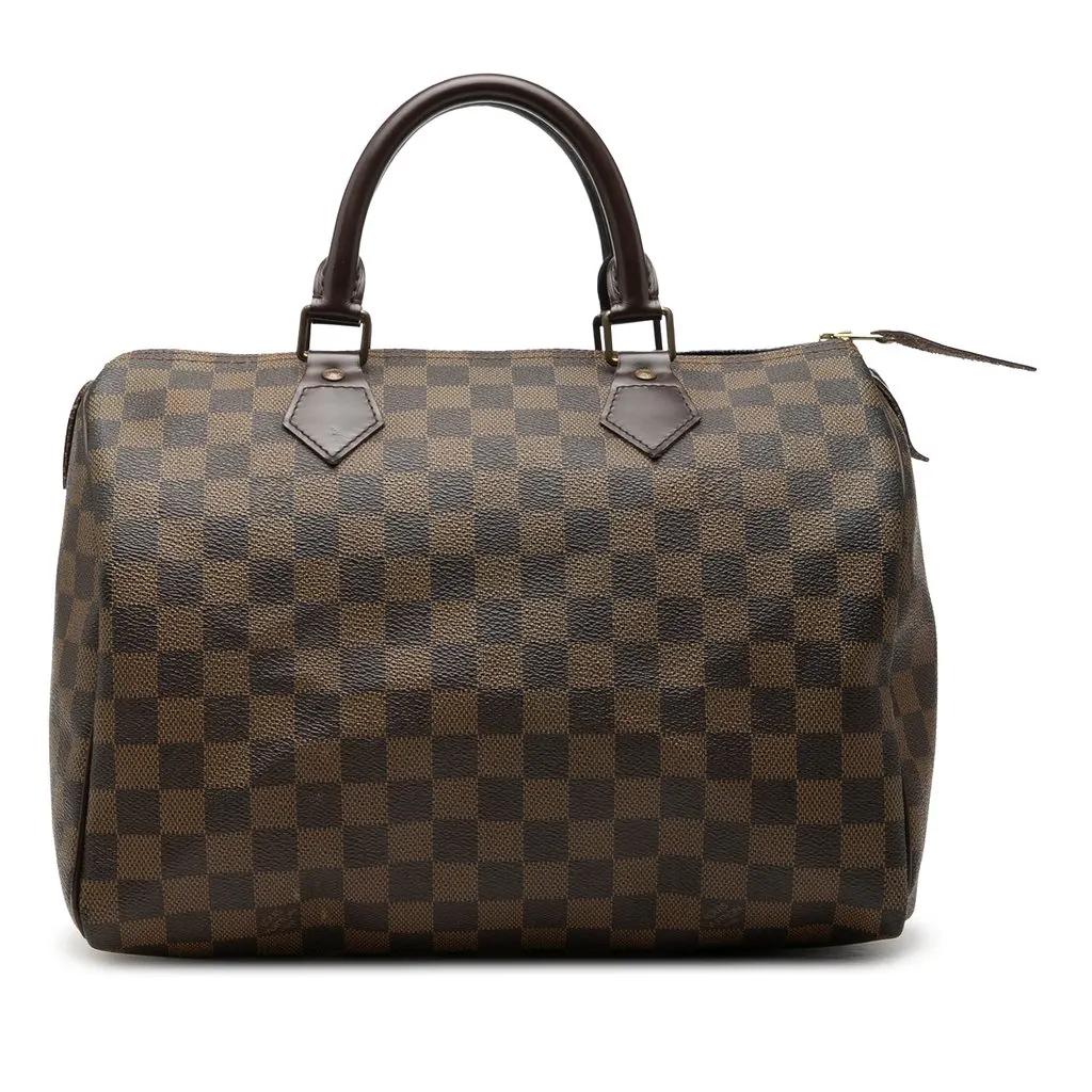 Louis Vuitton Damier Ebene Speedy 30 Brown Canvas Very good - Front View