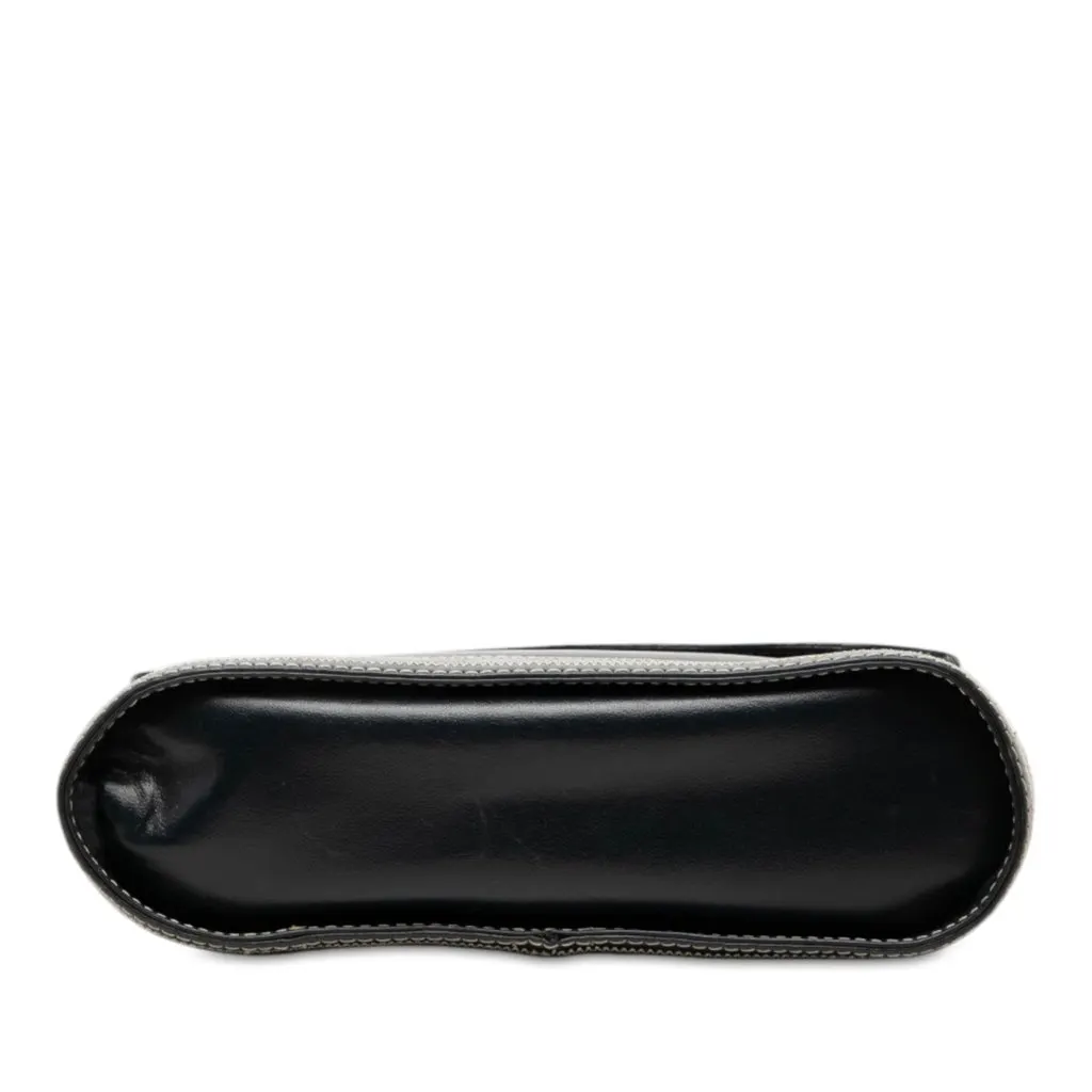 Saint Laurent Leather Y Cutout Flap Crossbody Black Leather Very good - Inside View