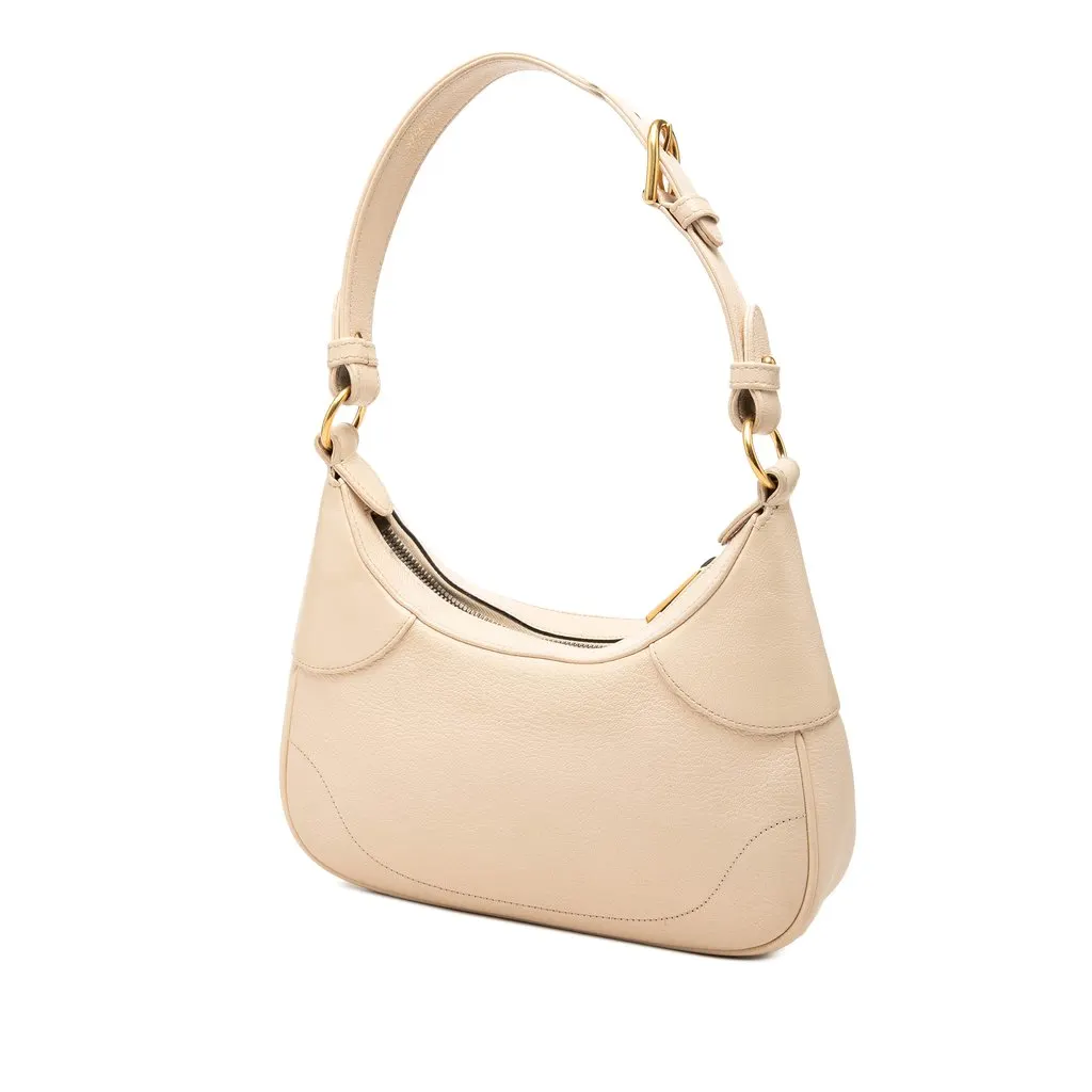 Gucci Small Goatskin Aphrodite Satchel Brown Leather Very good - Back View