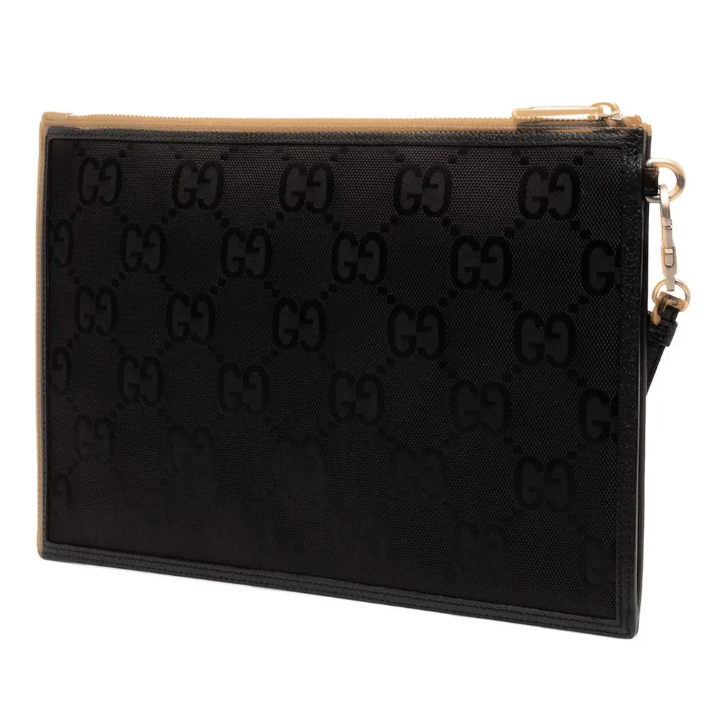 Gucci GG Nylon Off The Grid Pouch Black Polyamide Very good - Back View