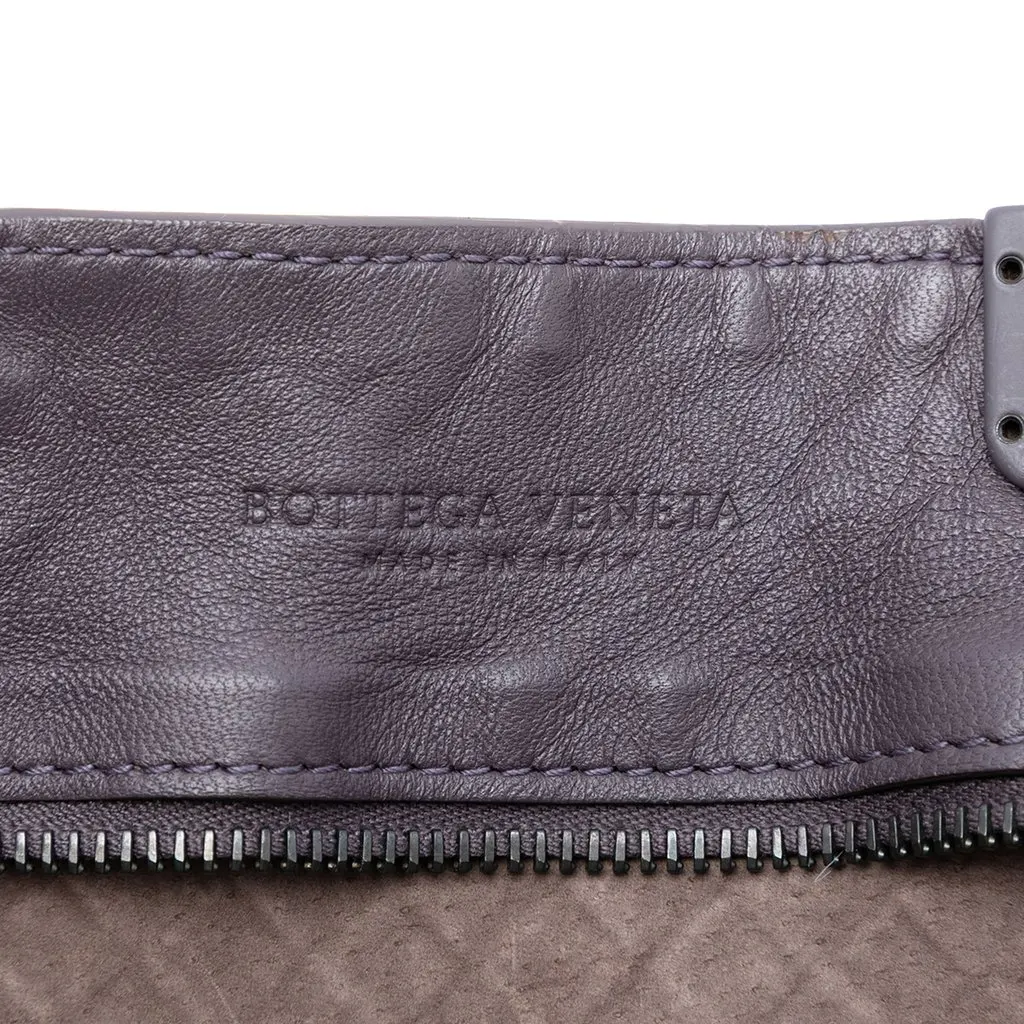 Bottega Veneta Nappa Intrecciato Tote Purple Leather Very good - Box View