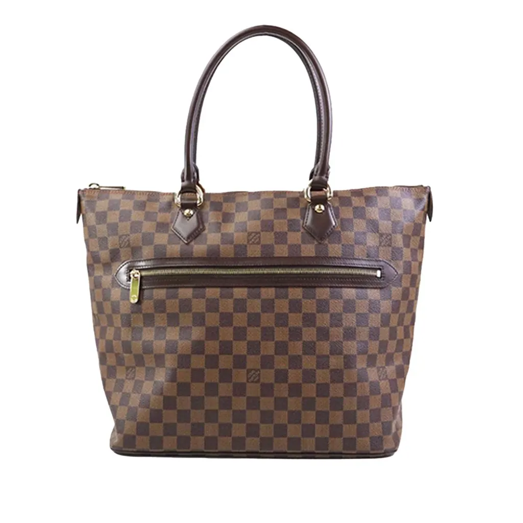 Louis Vuitton Damier Ebene Saleya GM Brown Canvas Good - Back View