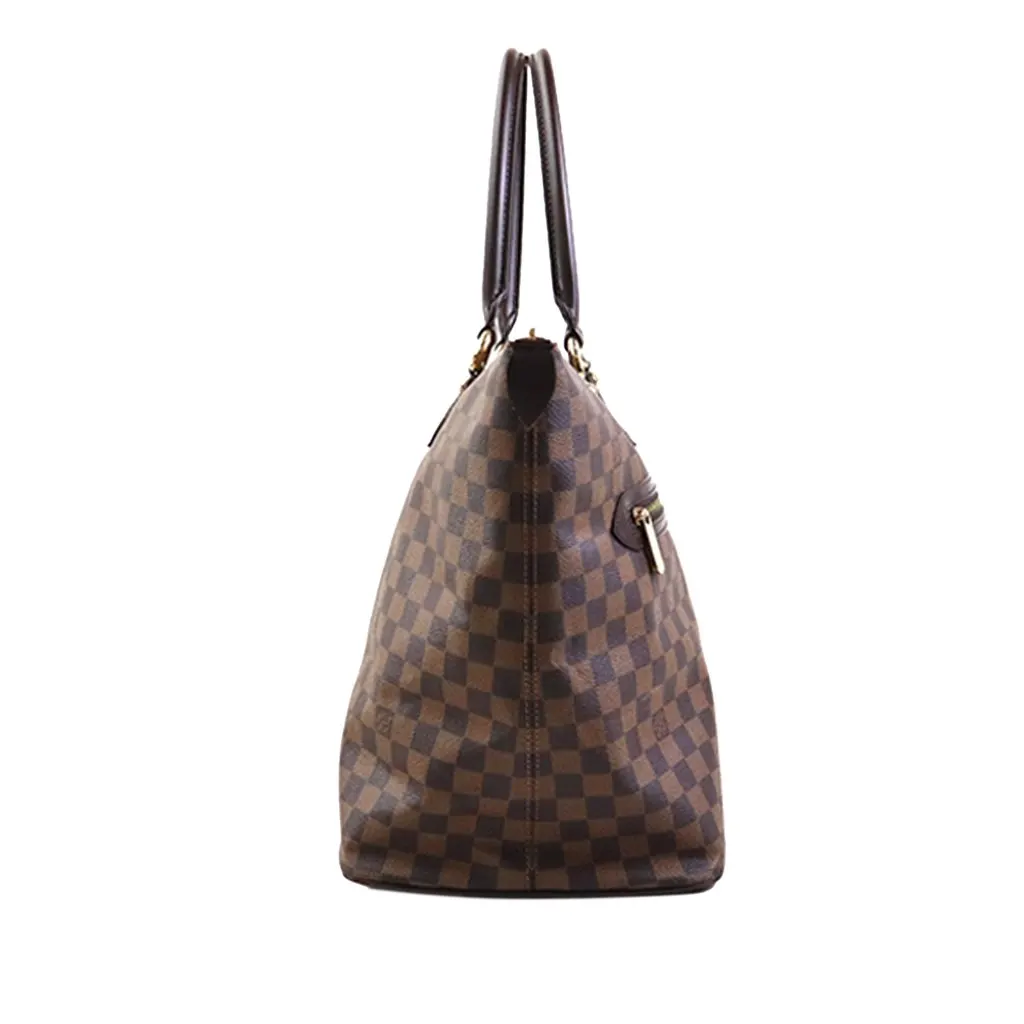 Louis Vuitton Damier Ebene Saleya GM Brown Canvas Good - Inside View