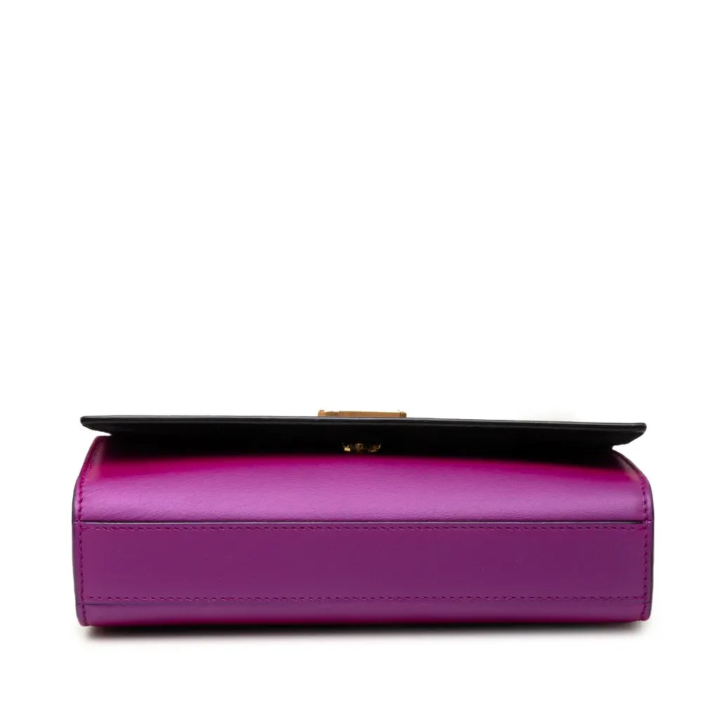 Saint Laurent Small Smooth Calfskin Monogram Kate Crossbody Purple Leather Very good - Inside View