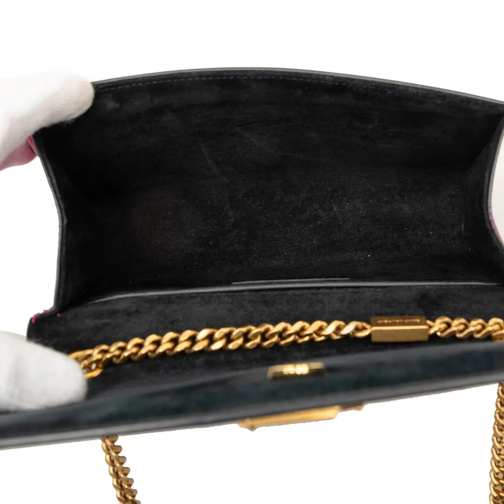 Saint Laurent Small Smooth Calfskin Monogram Kate Crossbody Purple Leather Very good - Model View