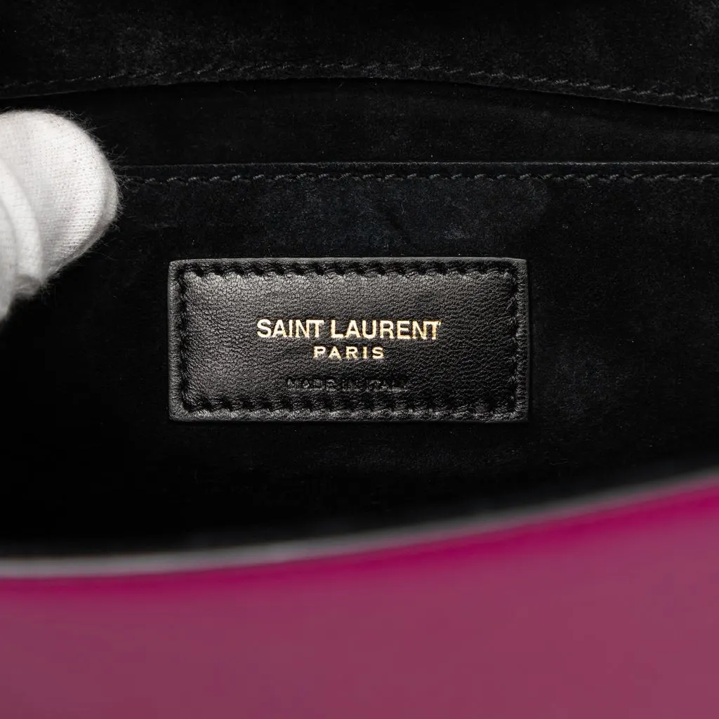Saint Laurent Small Smooth Calfskin Monogram Kate Crossbody Purple Leather Very good - Box View