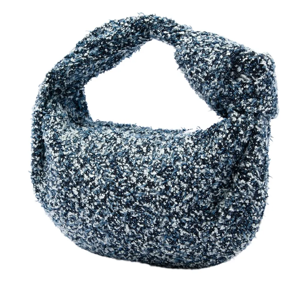 Bottega Veneta Candy Boucle Denim Jodie Blue Very good - Back View