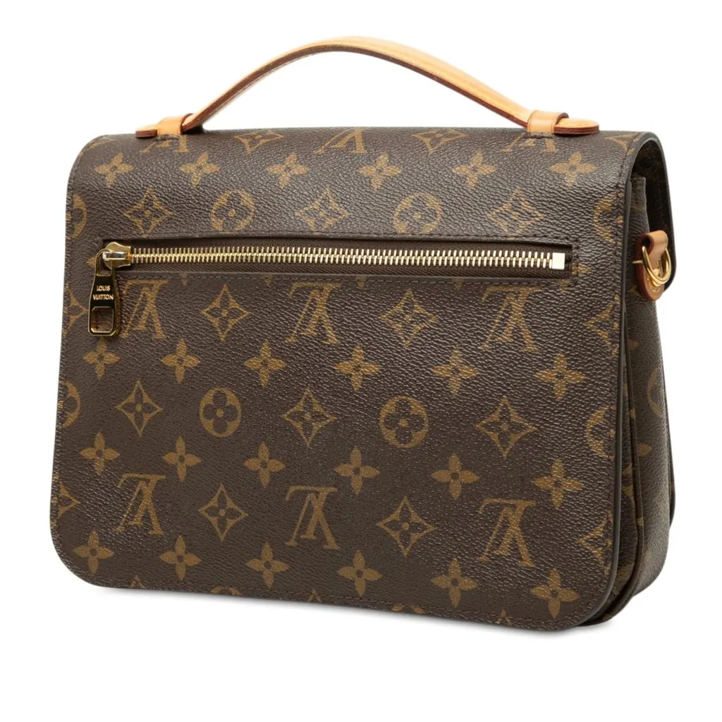 Louis Vuitton Monogram Pochette Metis Brown Very good - Back View