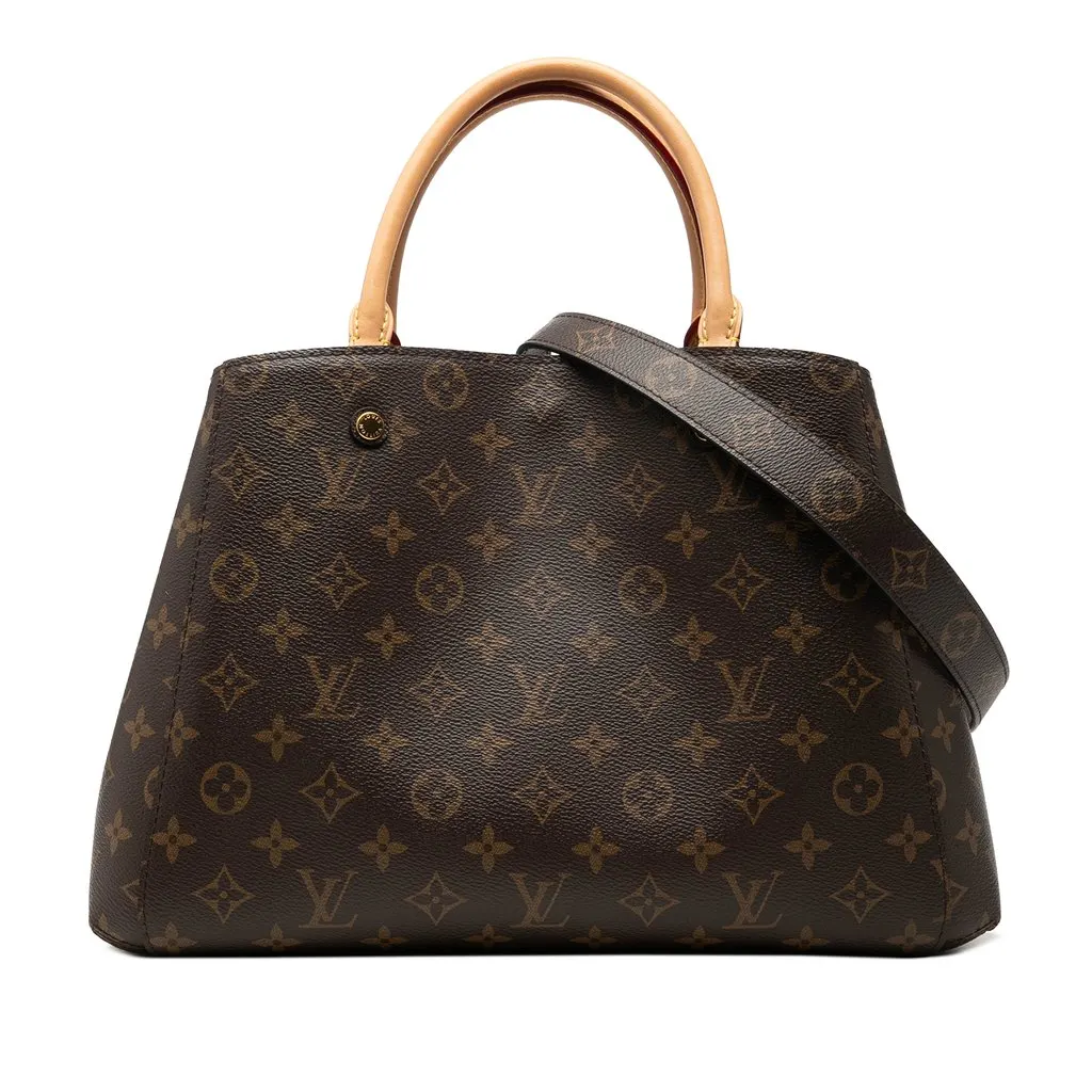 Louis Vuitton Monogram Montaigne MM Brown Very good - Front View