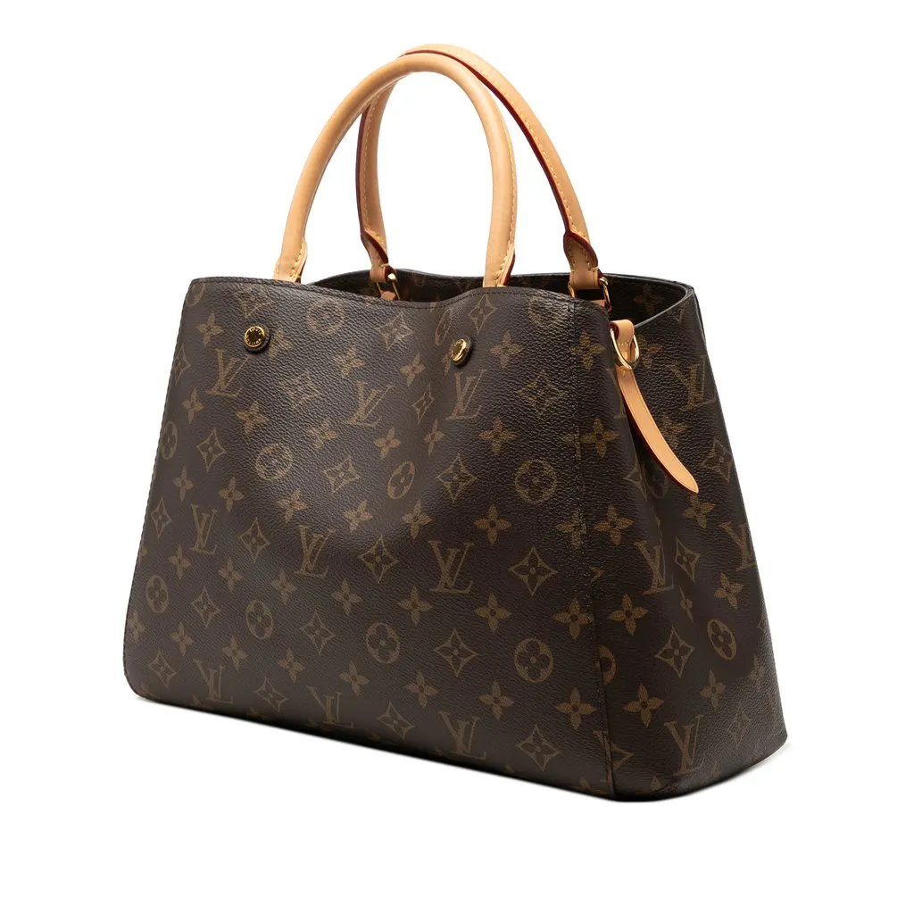 Louis Vuitton Monogram Montaigne MM Brown Very good - Back View