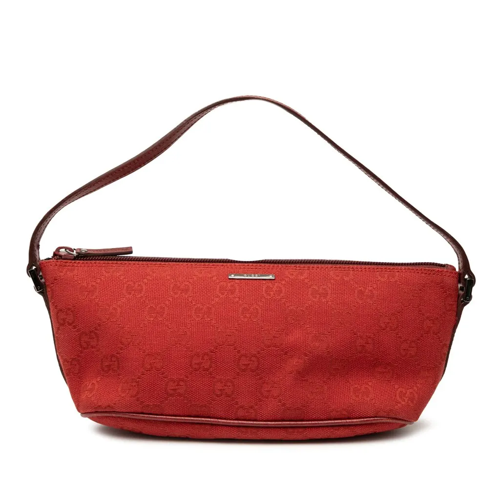Gucci GG Canvas Boat Red Canvas Very good - Front View