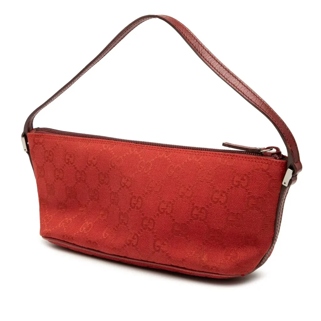 Gucci GG Canvas Boat Red Canvas Very good - Back View