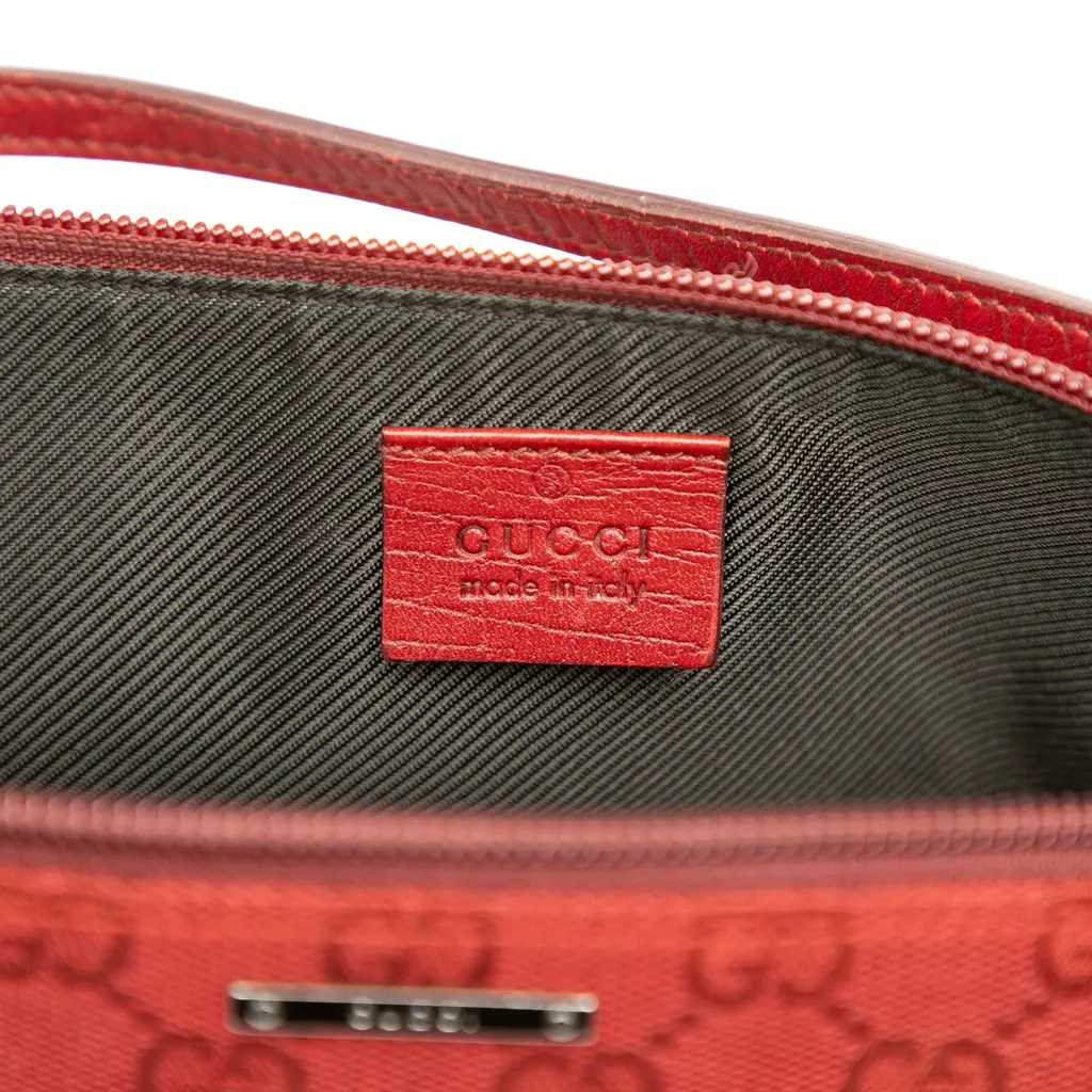 Gucci GG Canvas Boat Red Canvas Very good - Box View