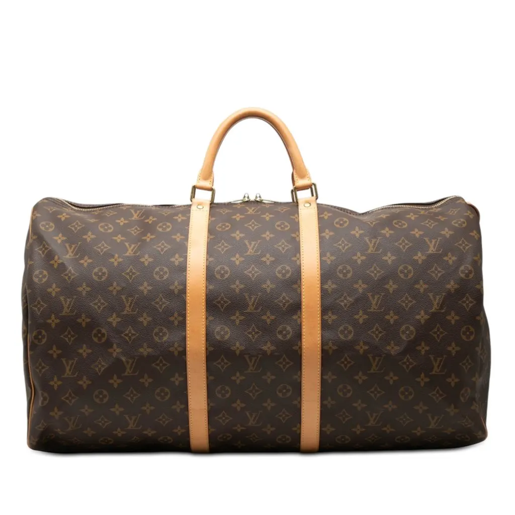 Louis Vuitton Monogram Keepall 60 Brown Very good - Front View