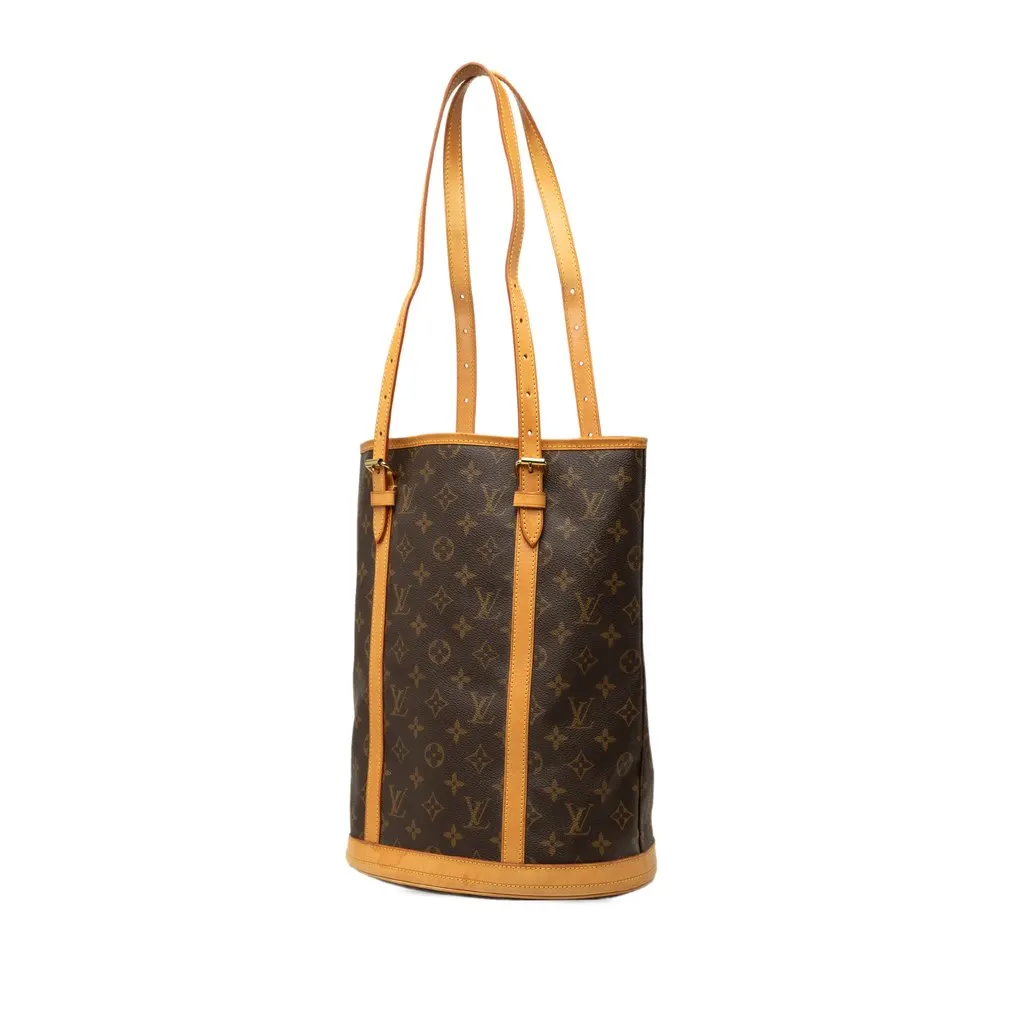 Louis Vuitton Monogram Bucket GM Brown Canvas Good - Back View