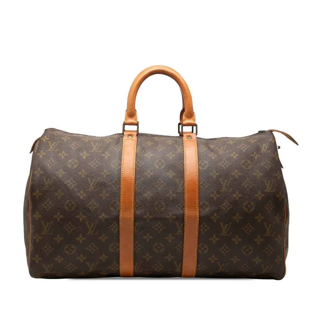 Louis Vuitton Monogram Keepall 45 Brown Very good - Front View