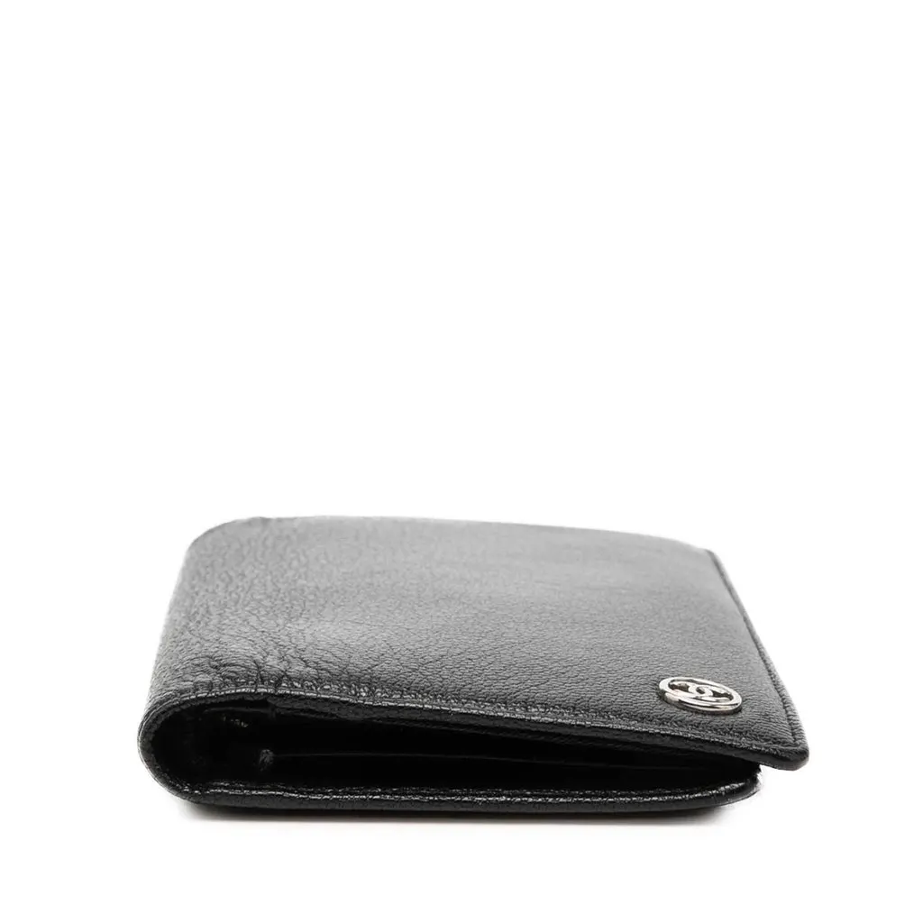 Chanel CC Goatskin L Yen Wallet Black Leather Very good - Inside View