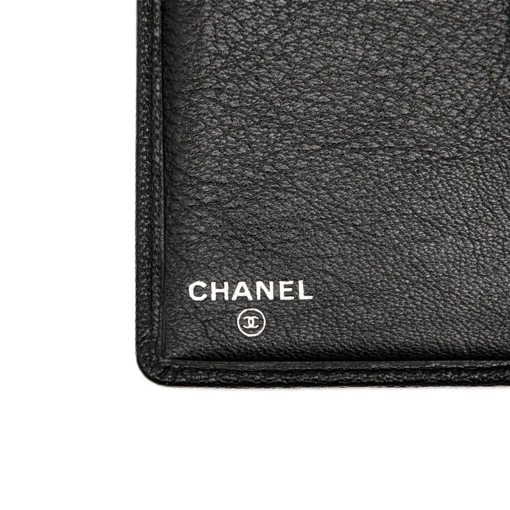 Chanel CC Goatskin L Yen Wallet Black Leather Very good - Box View