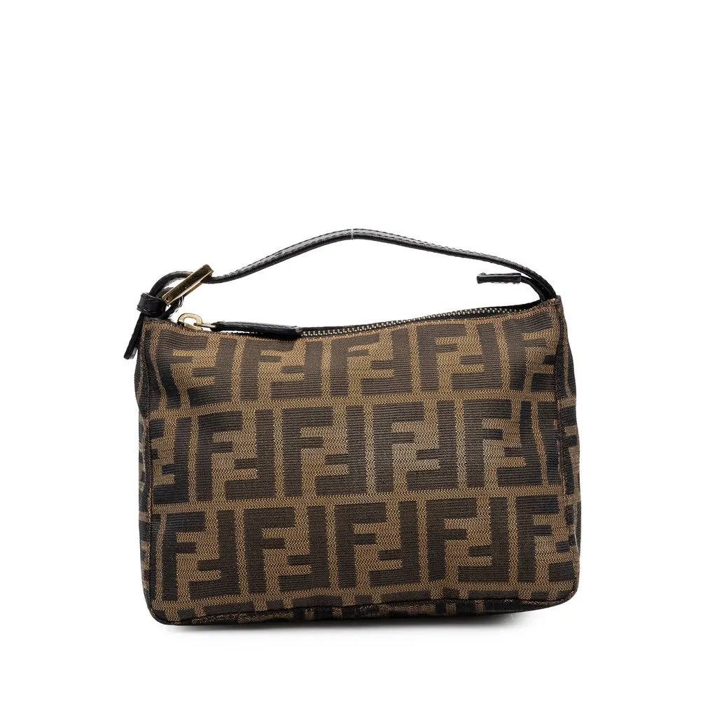 Fendi Zucca Canvas Handbag Brown Canvas Very good - Front View