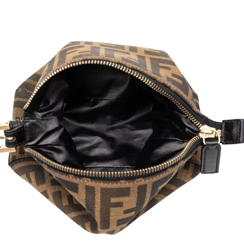 Fendi Zucca Canvas Handbag Brown Canvas Very good - Model View