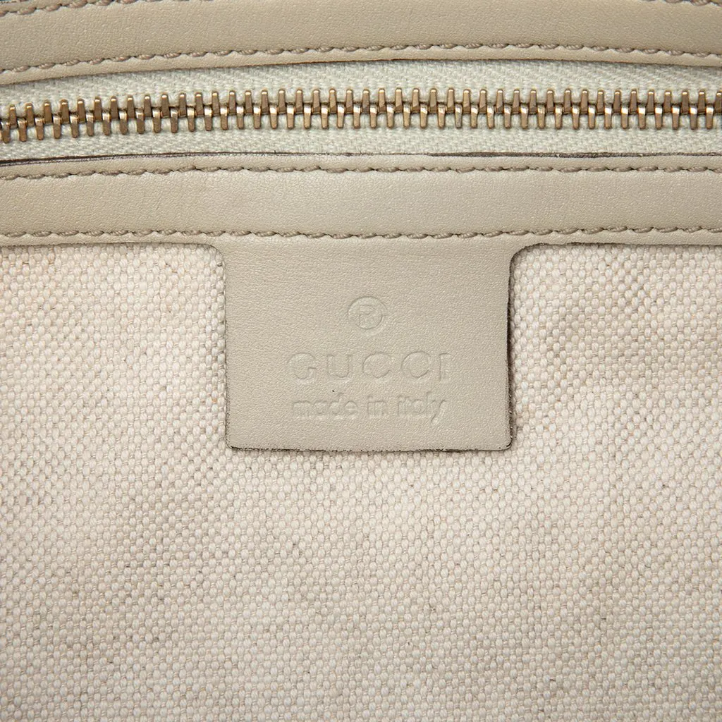 Gucci GG Canvas Web Mayfair Satchel Beige Very good - Box View