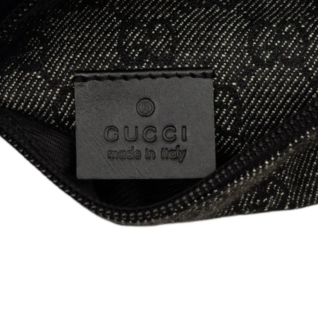 Gucci GG Denim Double Pocket Belt Bag MultiColor Very good - Box View