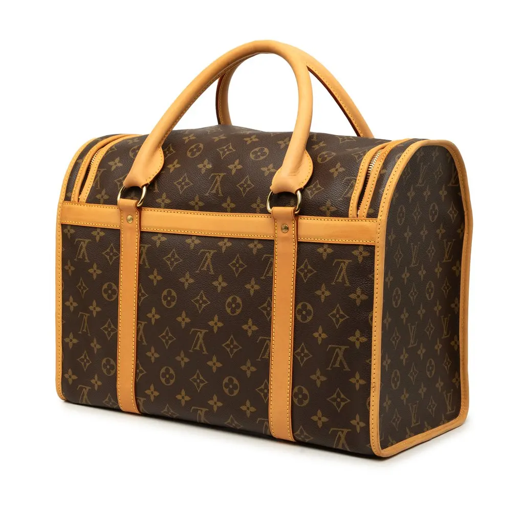 Louis Vuitton Monogram Sac Chien Pet Carrier 40 Brown Very good - Back View