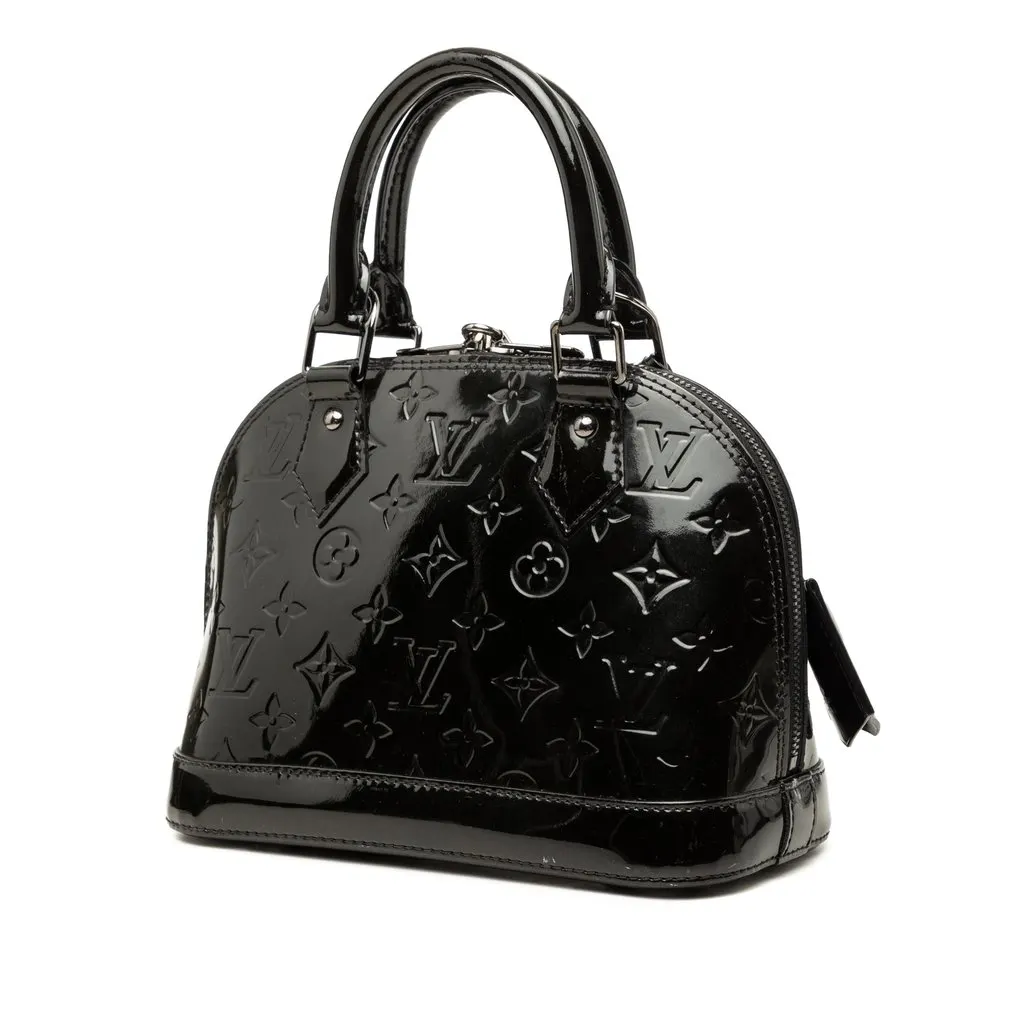 Louis Vuitton Monogram Vernis Alma BB Black Leather Very good - Back View